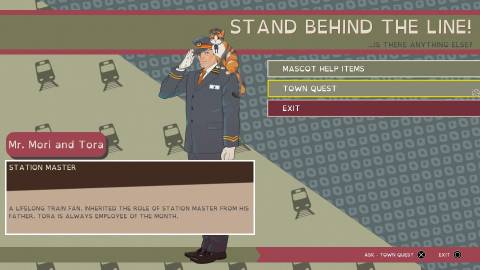 Mr. Mori and Tora in Promise Mascot Agency