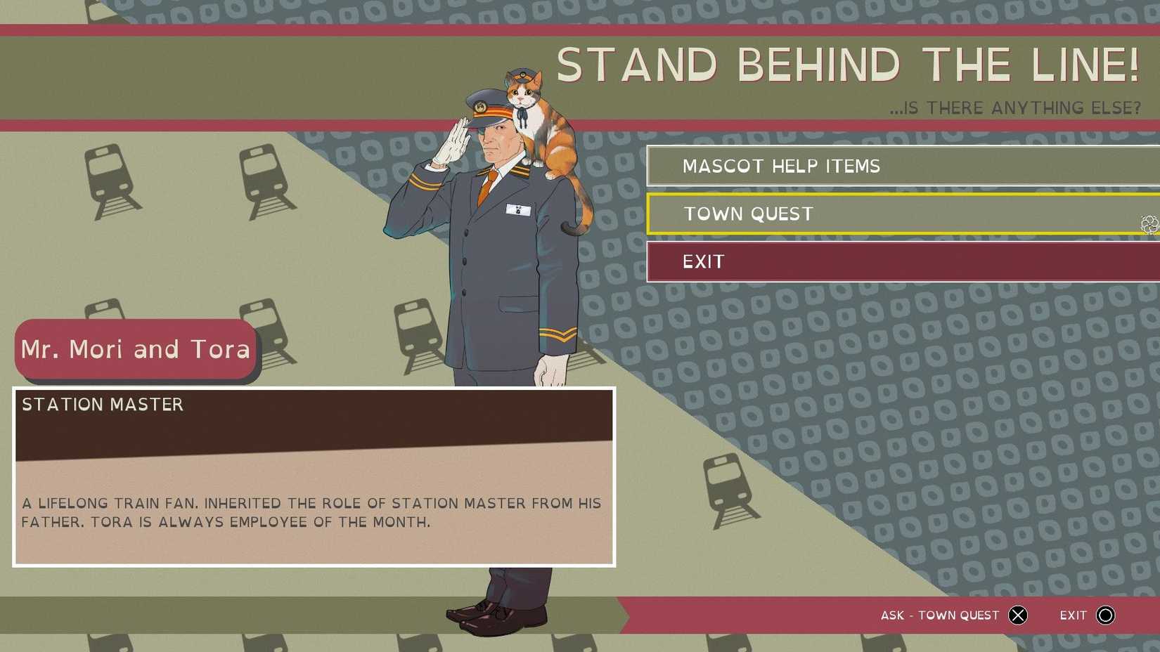 Mr. Mori and Tora in Promise Mascot Agency