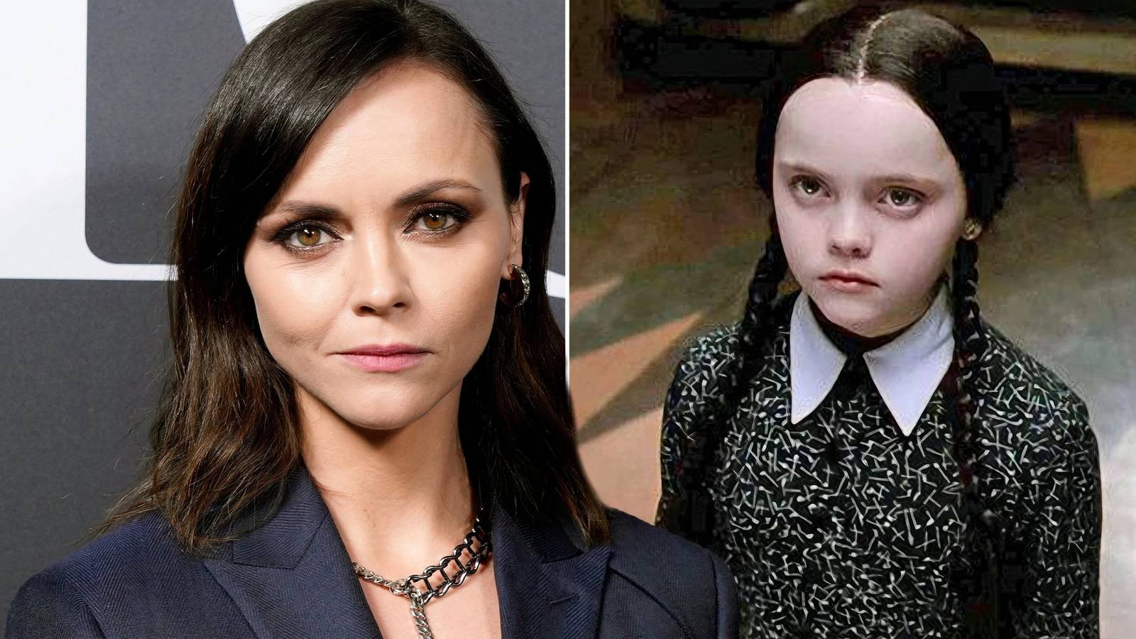 Christina Ricci and Wednesday Addams