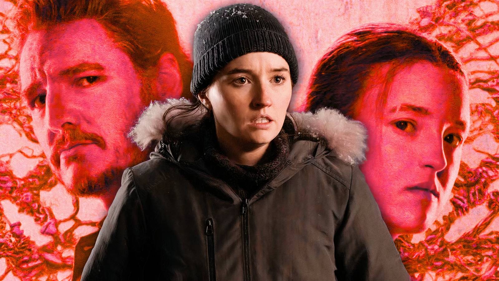 joel, ellie and abby in the last of us season 2