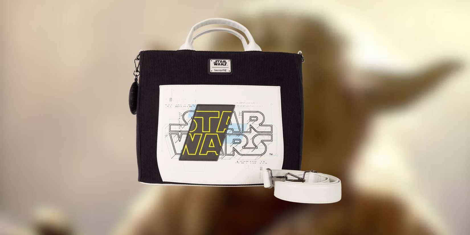 Image of the convertible tote on a background. 