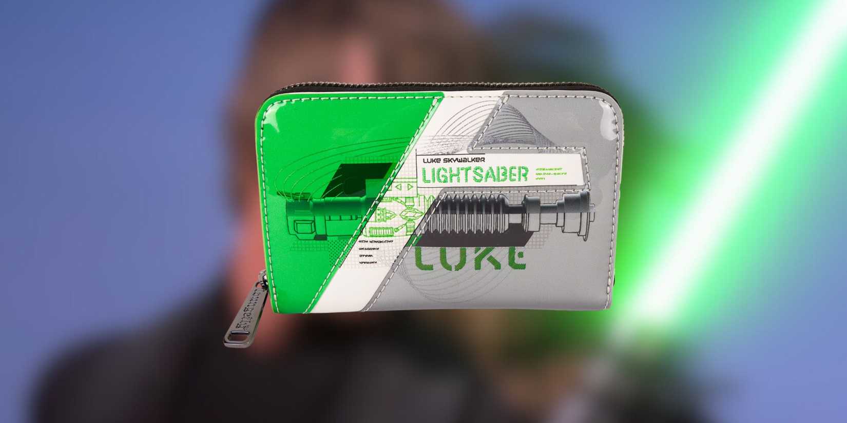 Luke Skywalker wallet on luke skywalker background. 