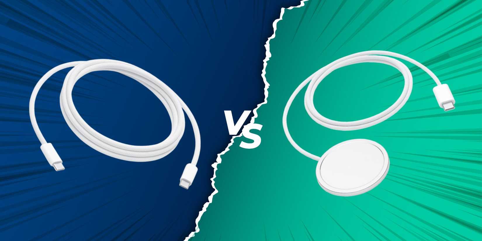 Image of a USB-C cable and Magsafe cable.