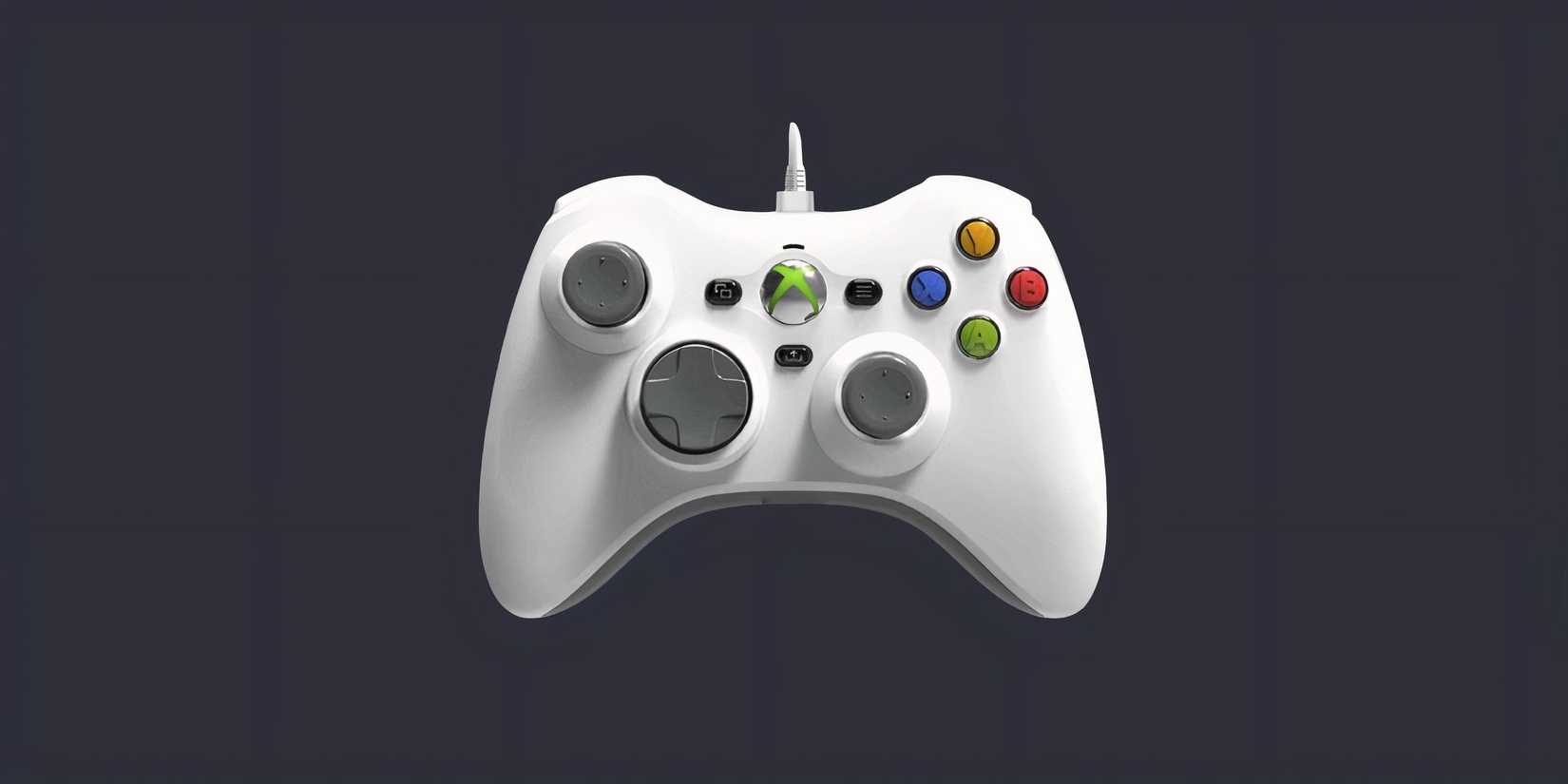  Xbox 360-Themed Controller on a black background.