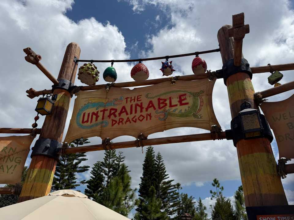 untrainable dragon show - entrance