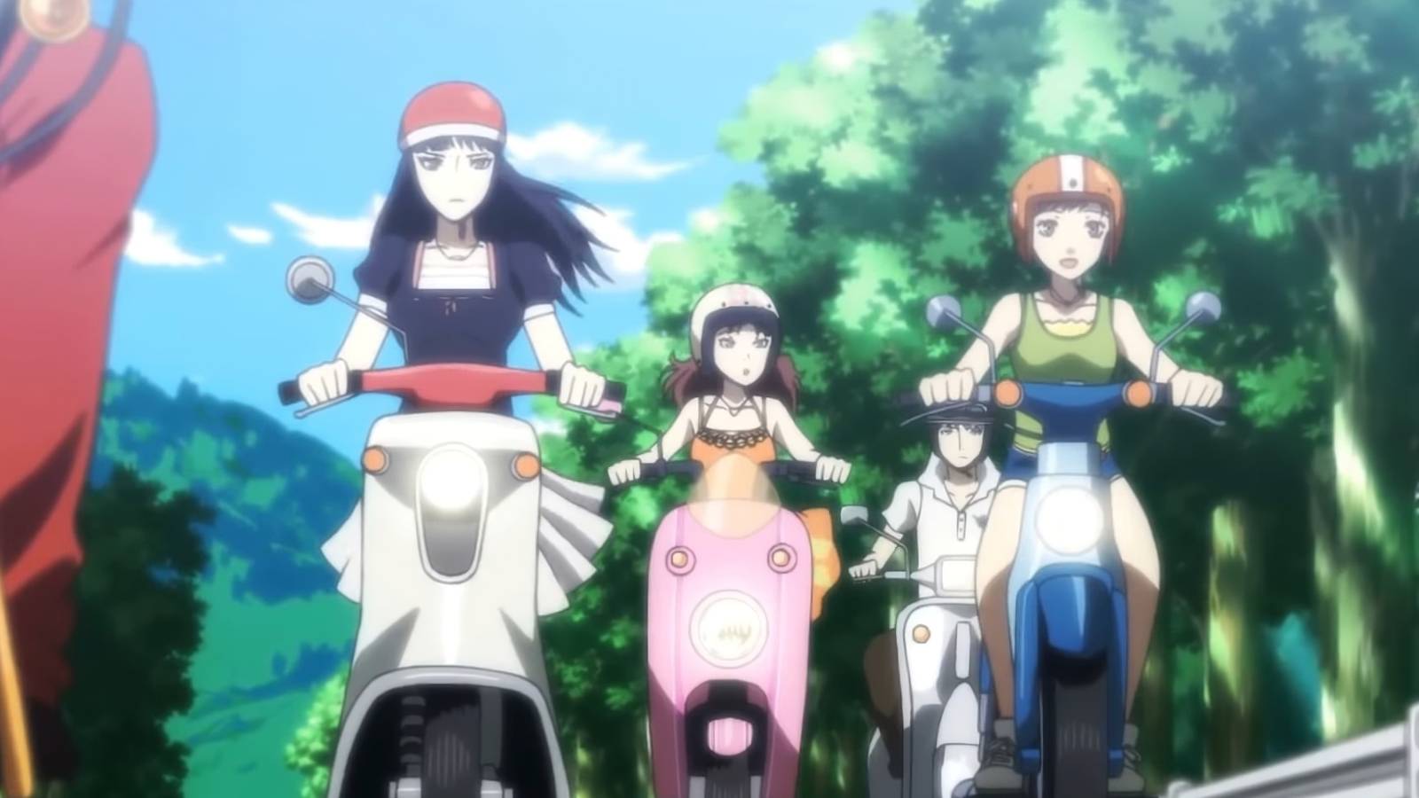 persona 4 inaba scooter rides golden