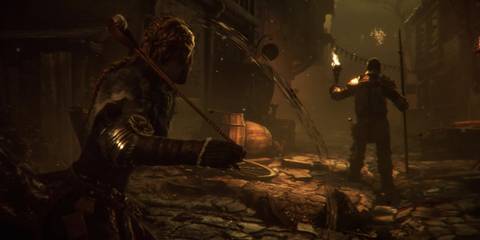 Using a sling in A Plague Tale Innocence