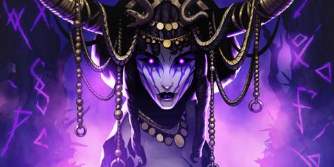 V Rising Invaders of Oakveil Megara the Serpent Queen art