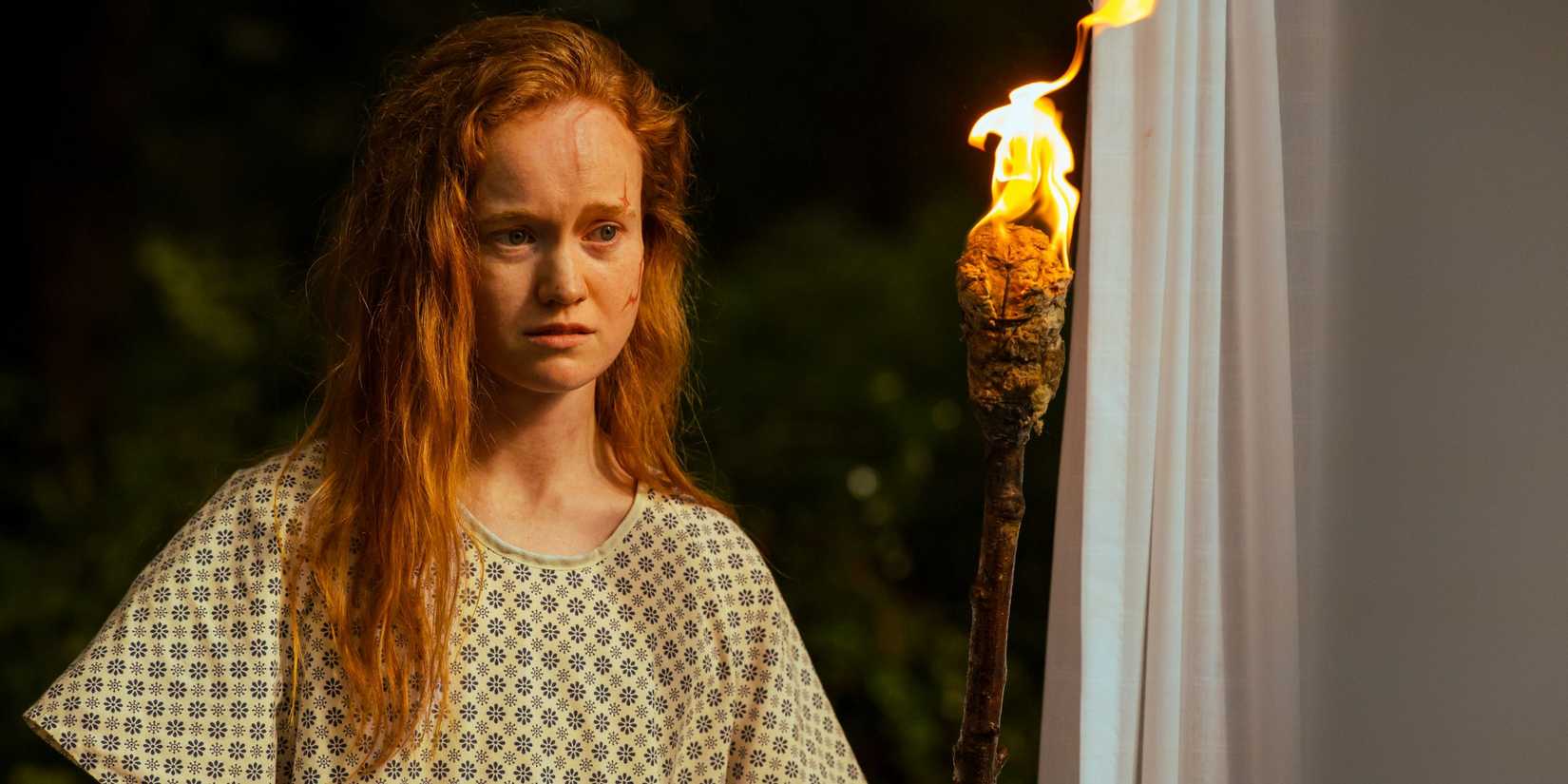 Van in an intense scene from Yellowjackets