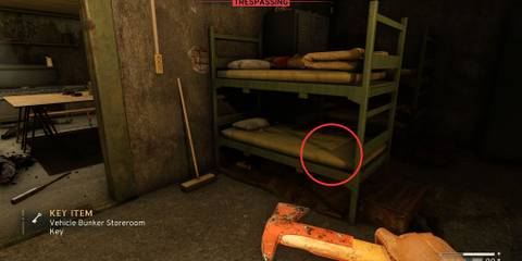Vehicle Bunker Storeroom Key Location in Atomfall