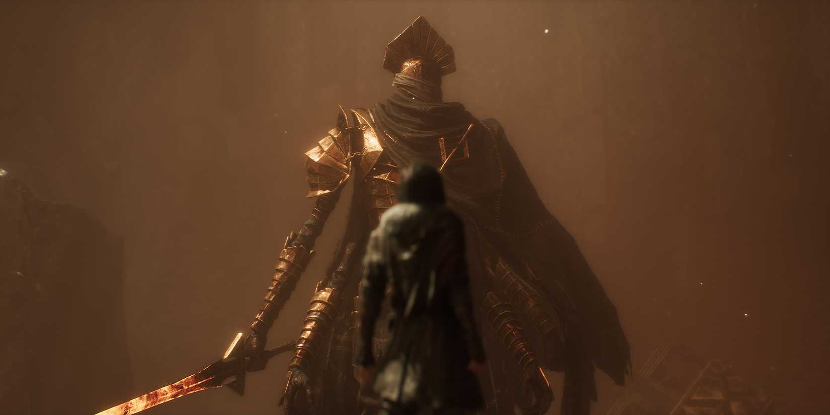 Verso standing before a boss in Clair Obscur Expedition 33