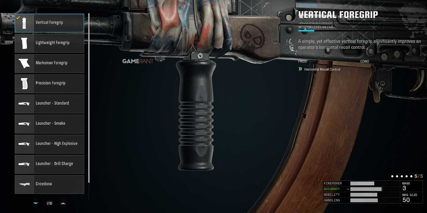 vertical foregrip in Warzone