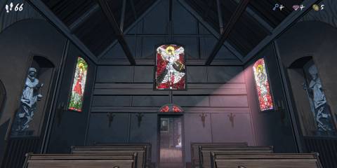 view of the chapel mosaics in blue prince