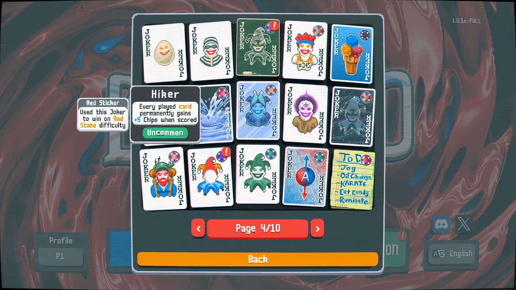 balatro collection of jokers