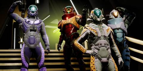 A crew of characters in Void Crew