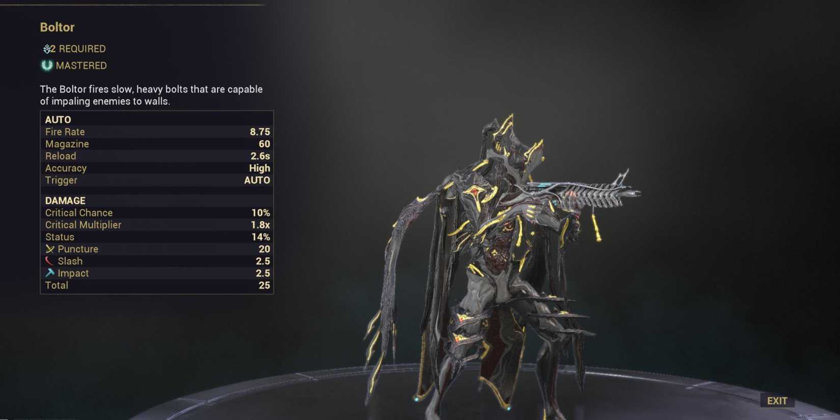 Warframe Boltor