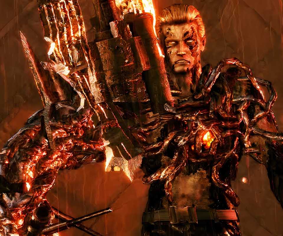 Wesker dalam wujud monster di Resident Evil 5