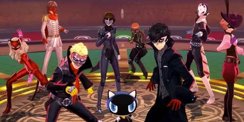 persona 5 phantom thieves getting ready for battle