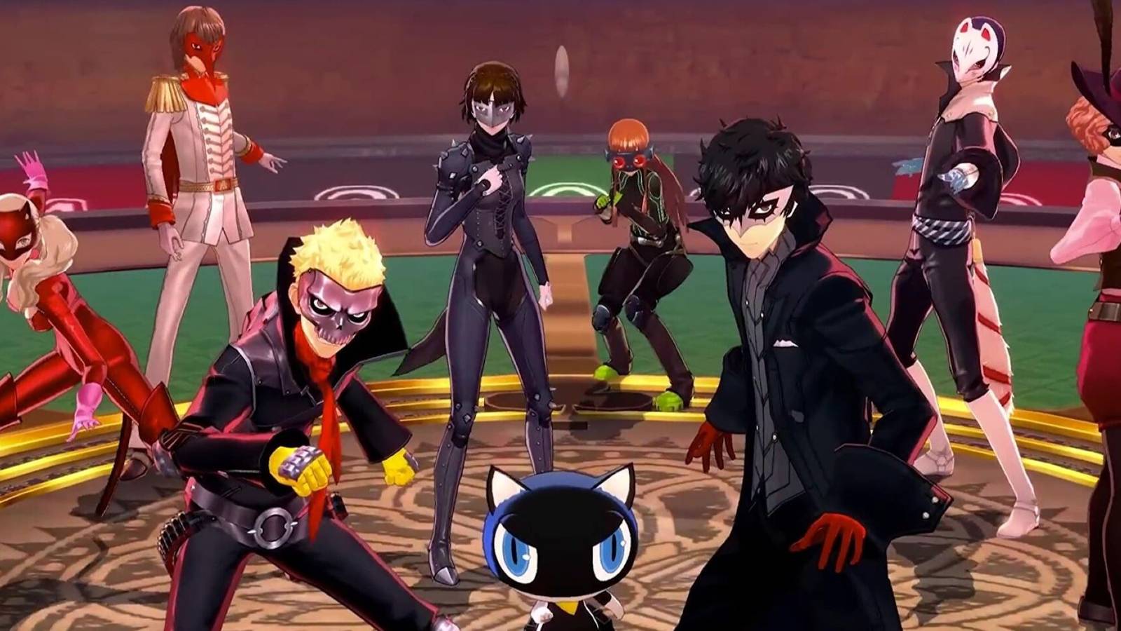 persona 5 phantom thieves getting ready for battle