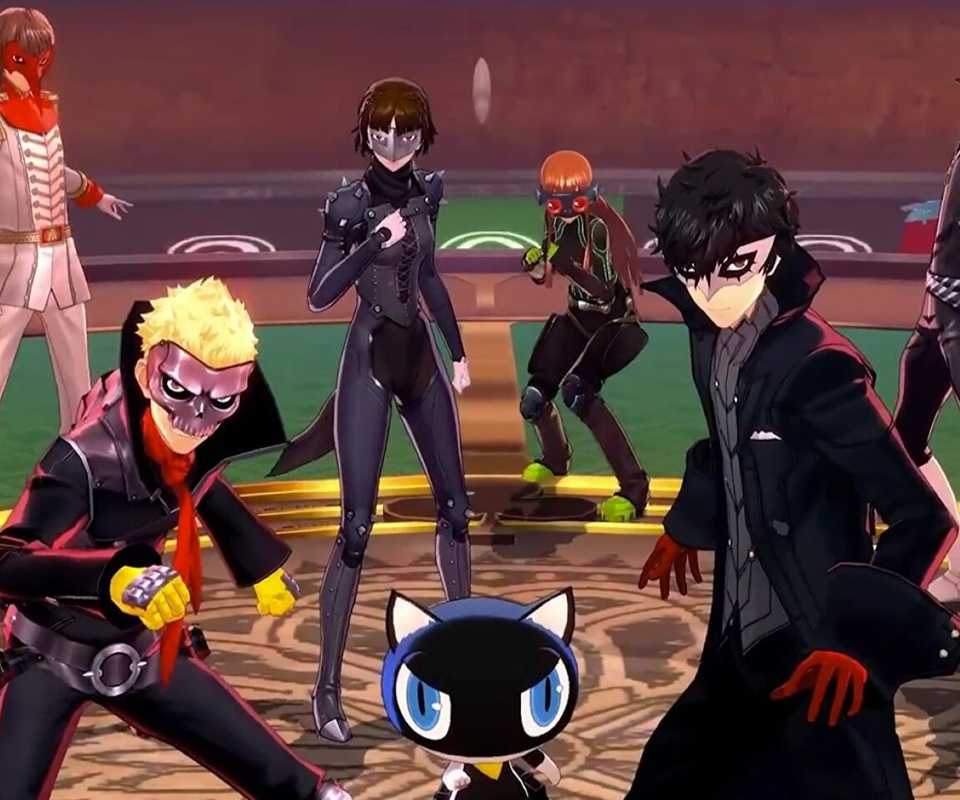 persona 5 phantom thieves getting ready for battle