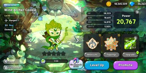 Wind Archer Cookie in Cookie Run Kingdom