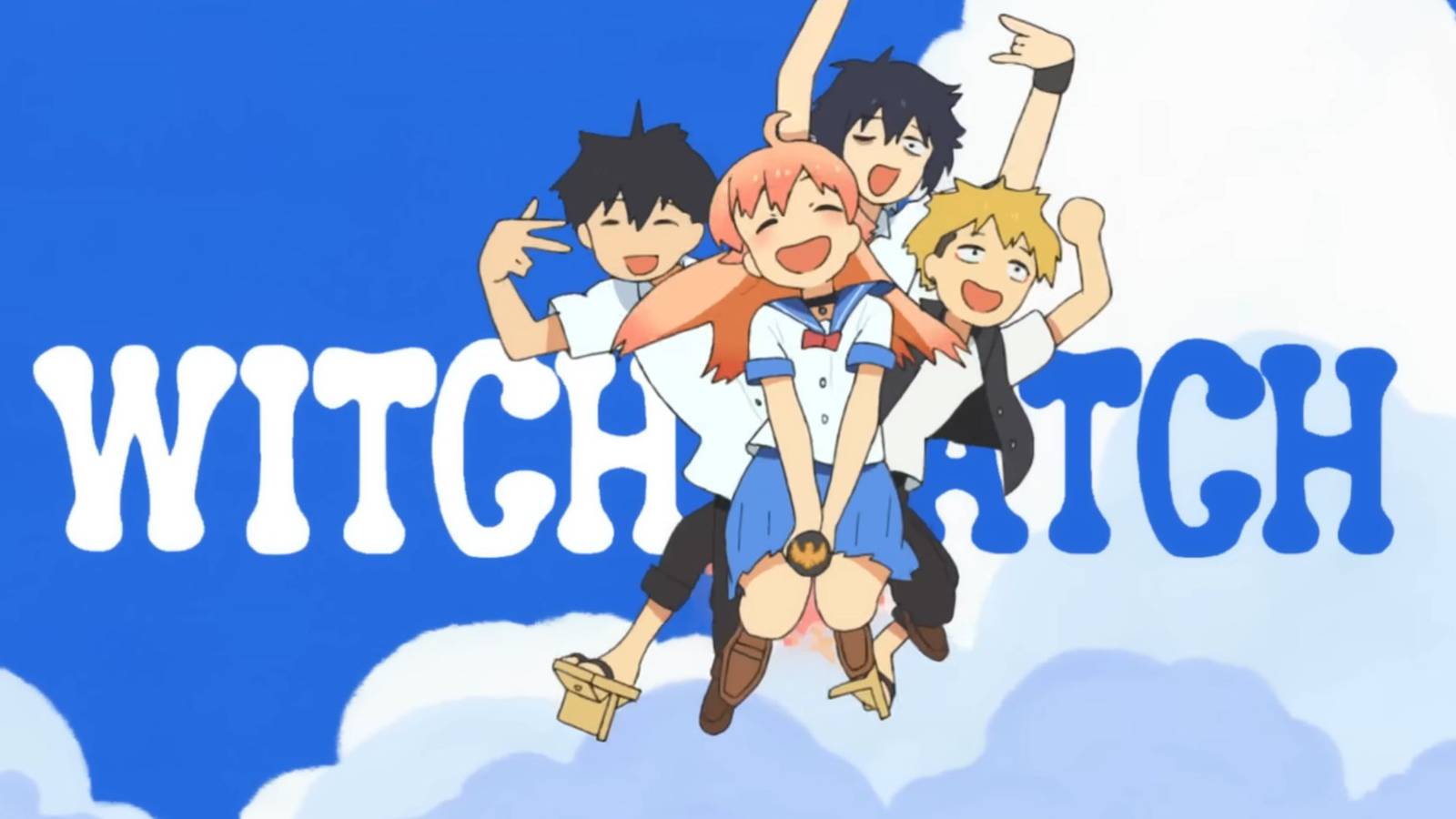 picture: characters in the opening of witch watch.