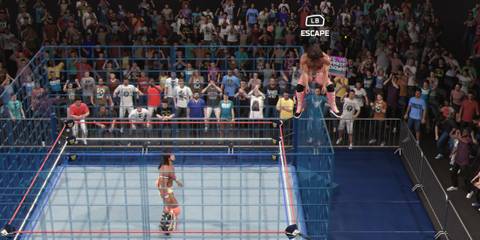 WWE 2K25  Rick Rude escaping the cage