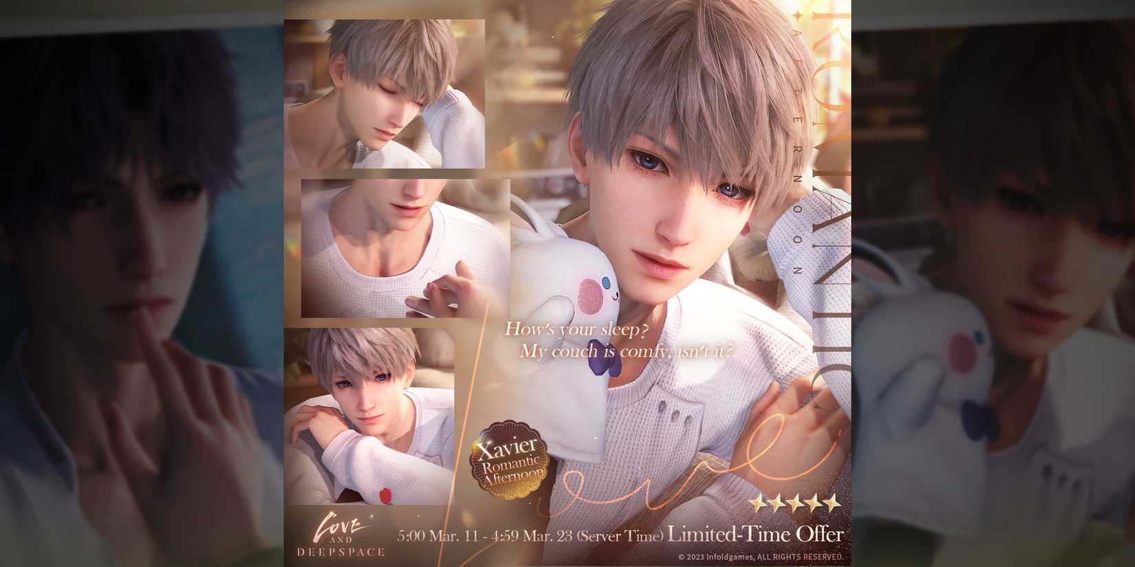 xavier multi banner lingering gaze in love and deepspace