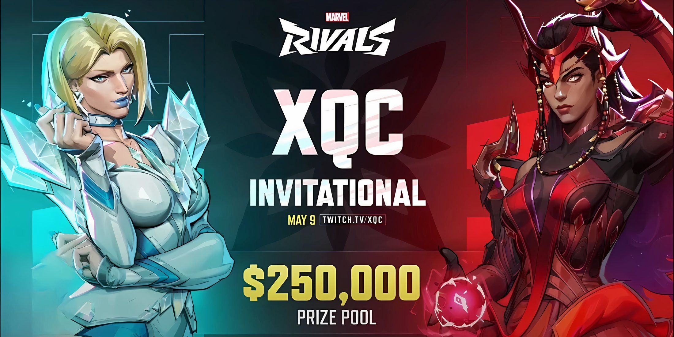 xQc Announces $250,000 Marvel Rivals Invitational Tournament