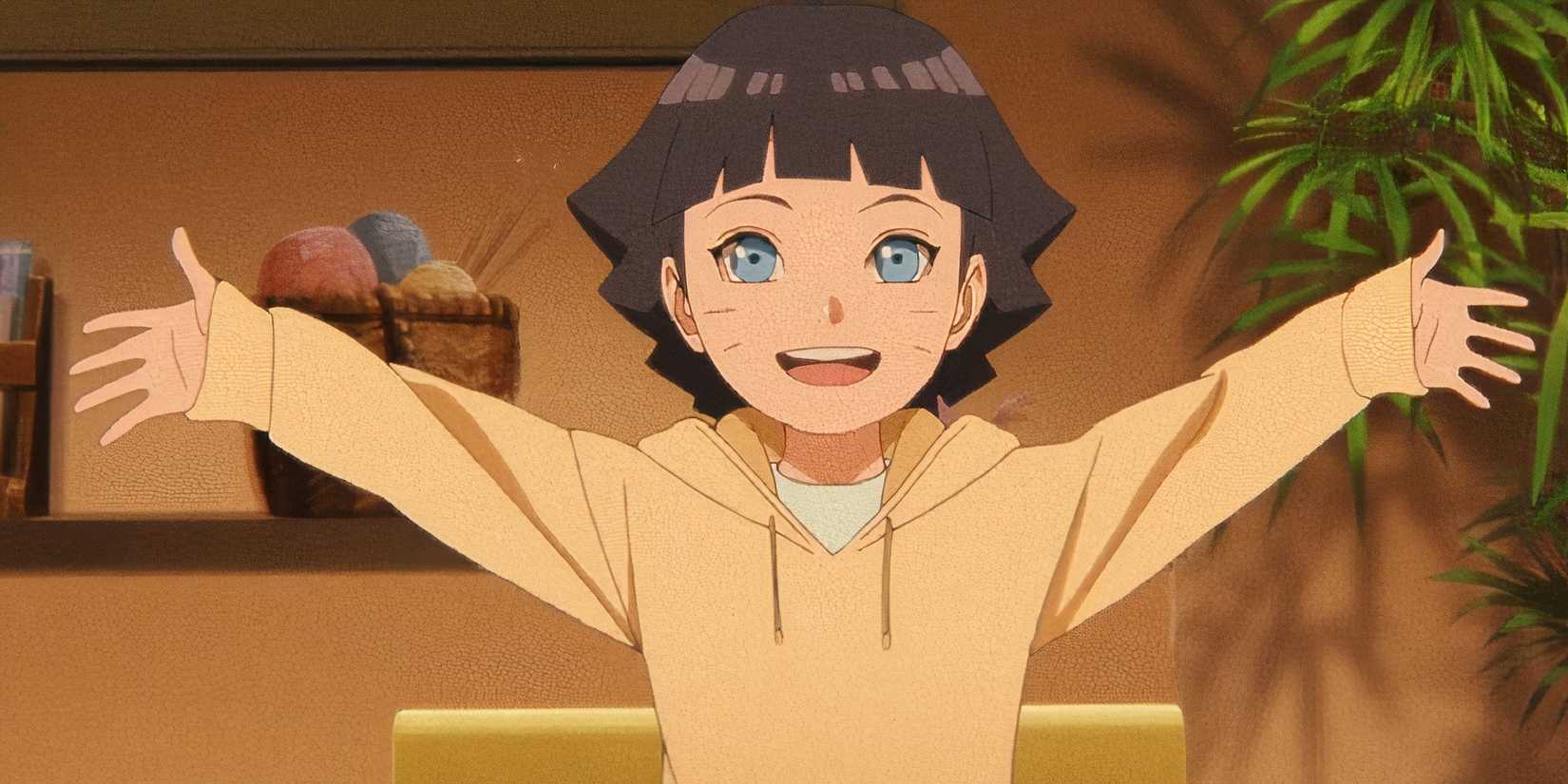 Younger himawari at the beginning of boruto.
