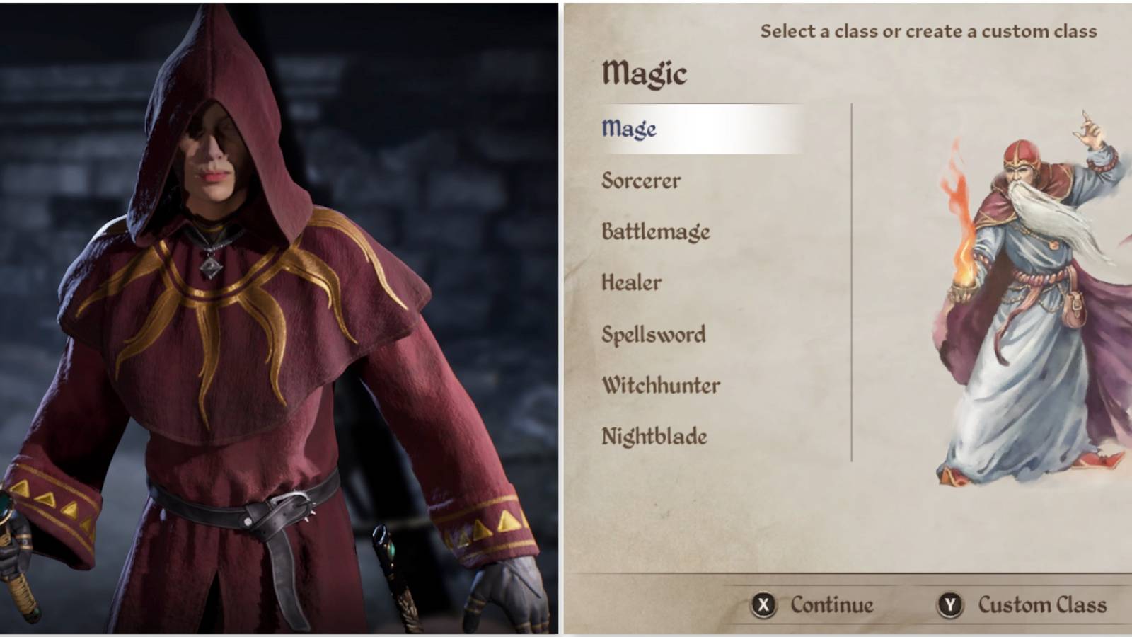 Your character and choosing a class in The Elder Scrolls 4 Oblivion Remastered
