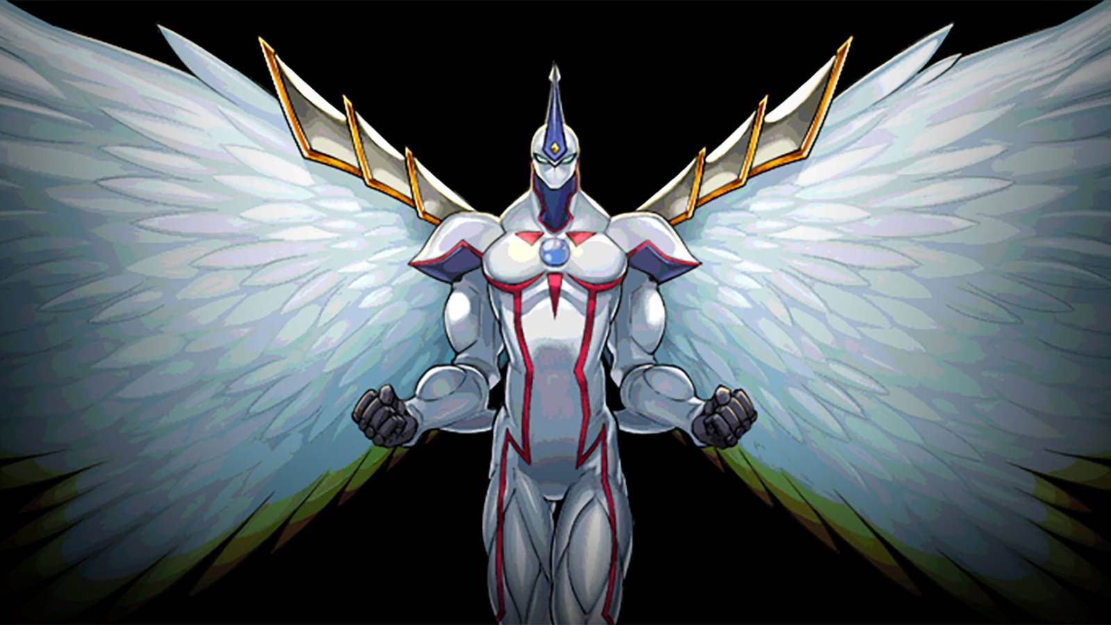 A promotional image from Yu-Gi-Oh Master Duel showing Elemental HERO Honest Neos.