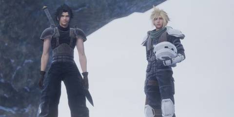 Zack and Cloud in in Crisis Core Final Fantasy 7