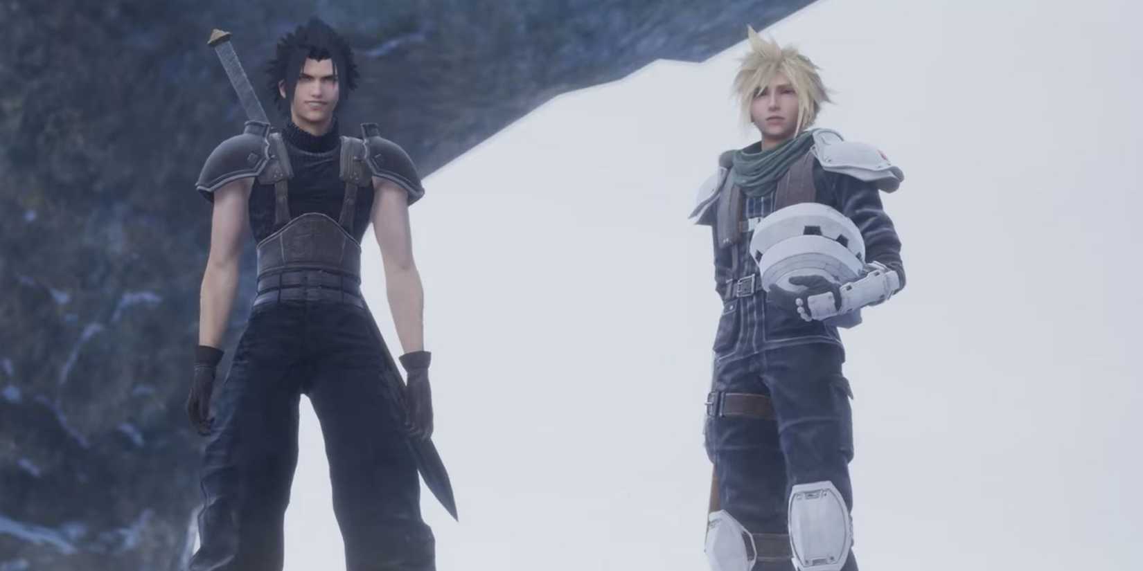 Zack and Cloud in in Crisis Core Final Fantasy 7