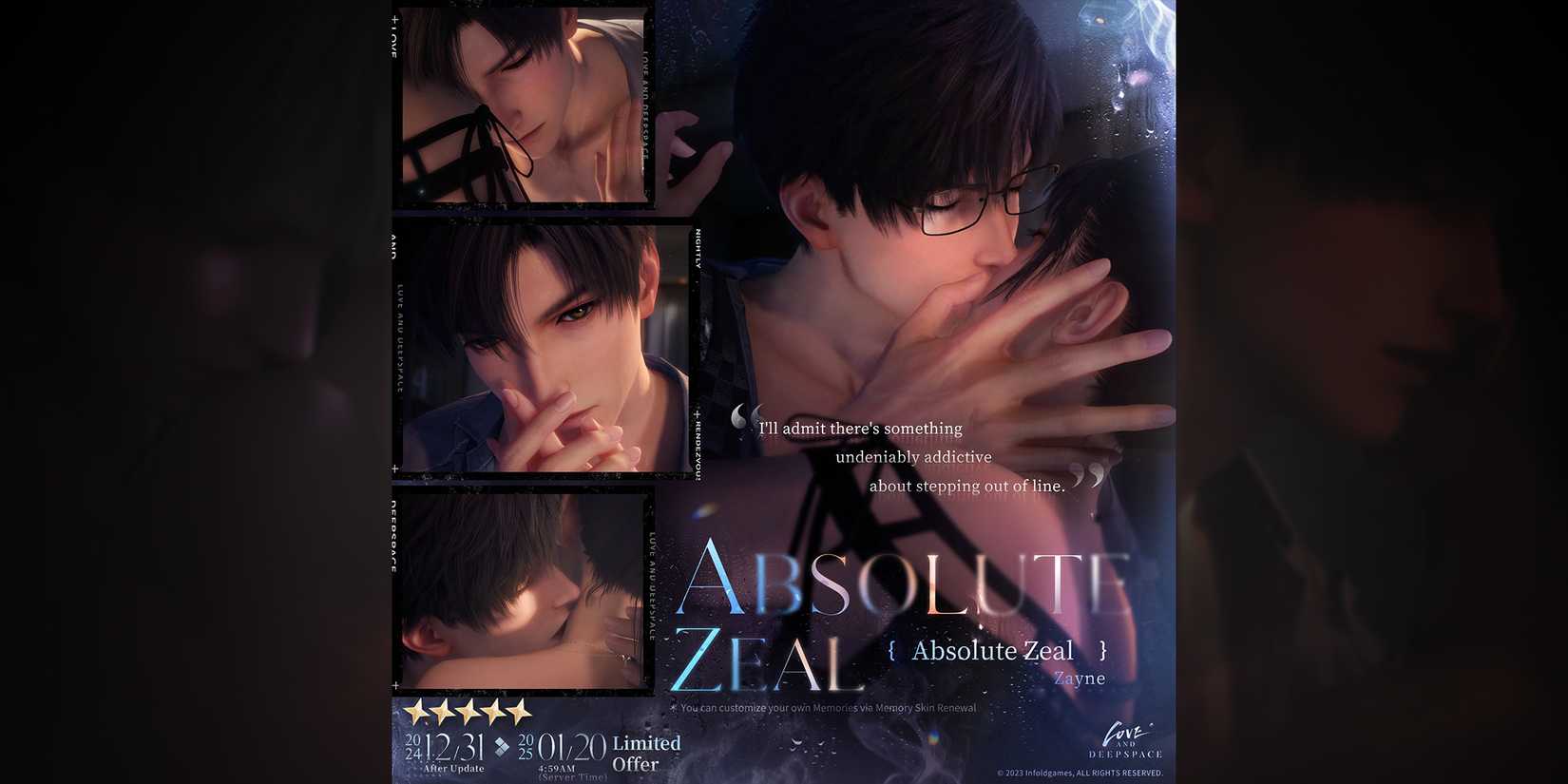 zayne multi banner nightly rendezvous in love and deepspace