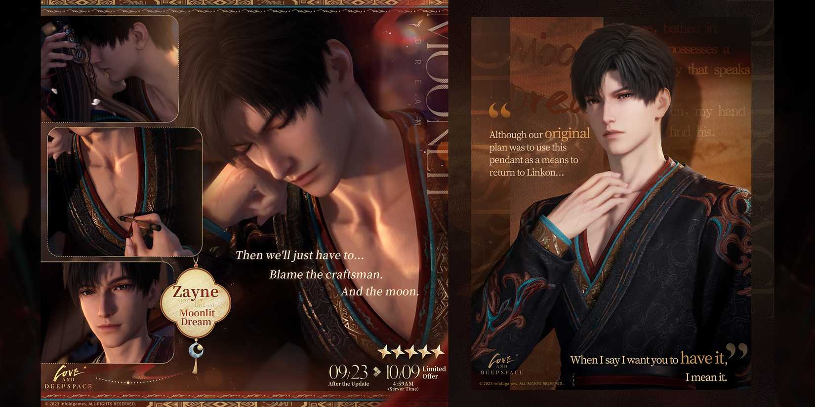 zayne multi banner wander in wonder in love and deepspace