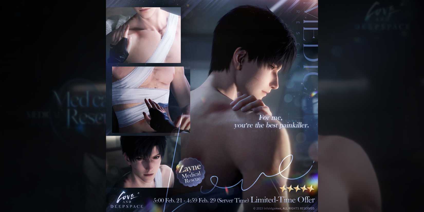 zayne solo banner before dawn 2 in love and deepspace