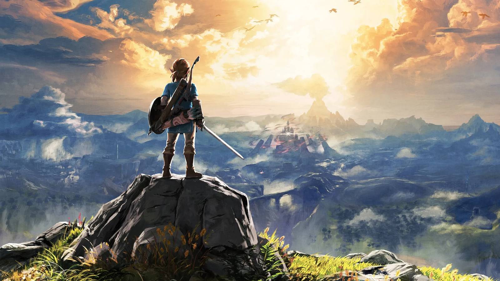 zelda breath of the wild key art