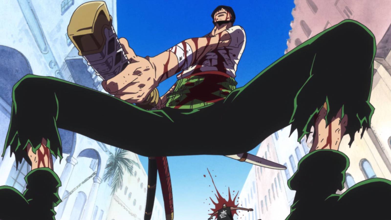 Zoro defeats Daz Bones - One Piece