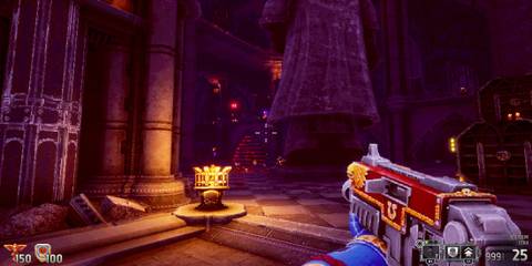 The Location Of The Boltgun From The Starting Point