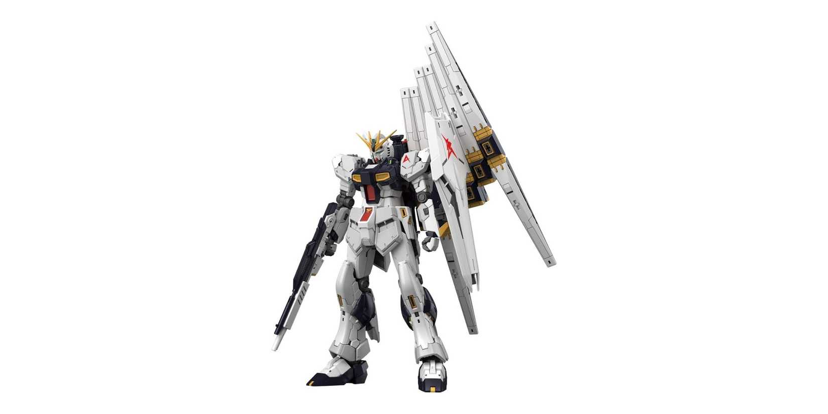 Image of RG Nu Gundam (Char's Counterattack) on a white background.