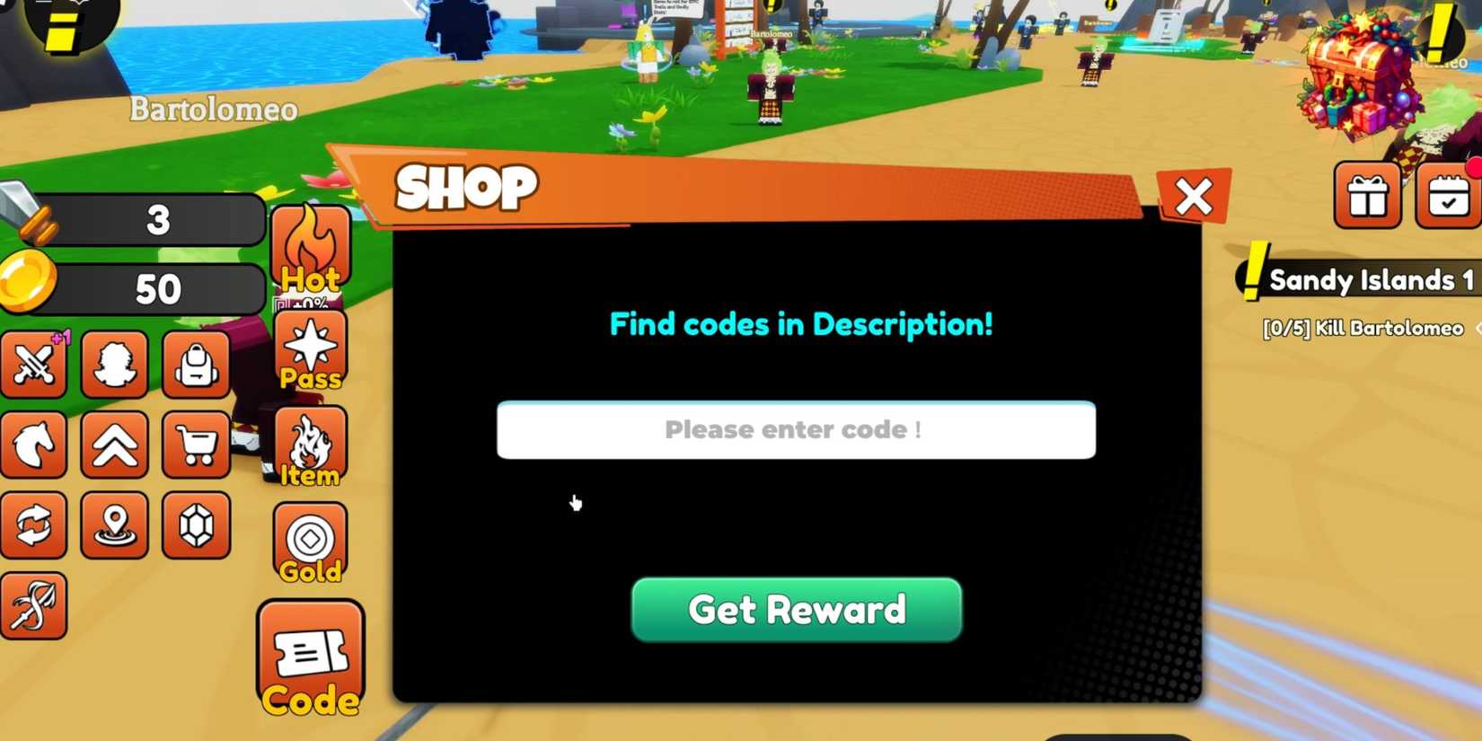 +1 Unlimited World the codes tab