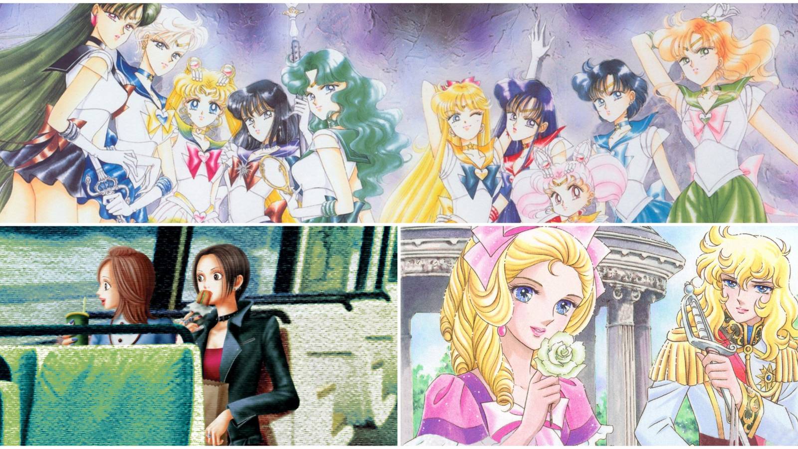 Best Shojo Manga- Sailor Moon Nana The Rose of Versailles
