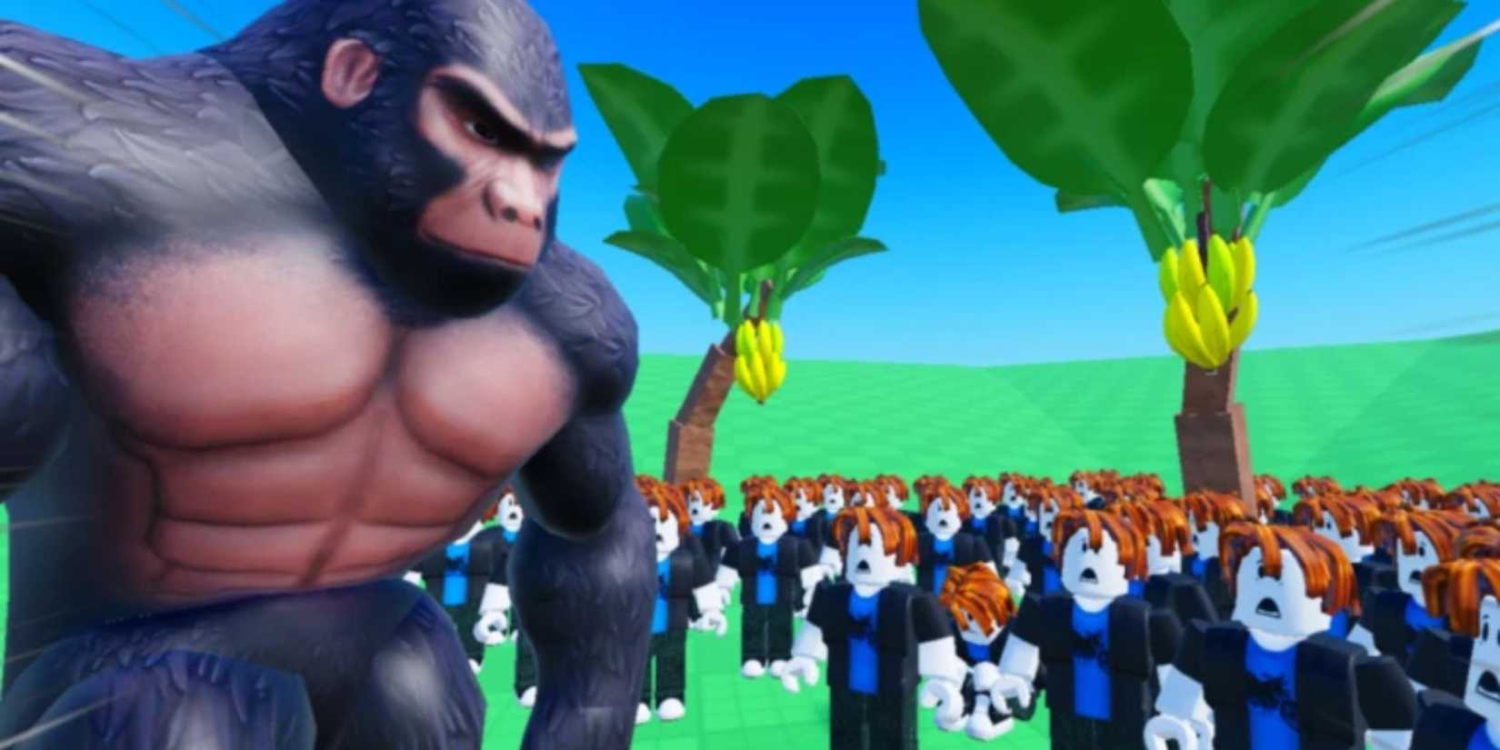 100 Players vs 1 Gorilla characters