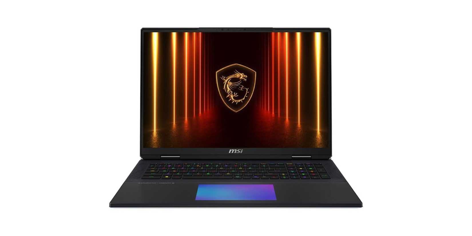 MSI Titan 18 HX AI A2XWJG on a white background.