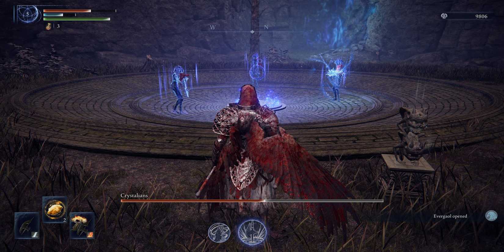  A Guardian Facing An Evergaol Boss 