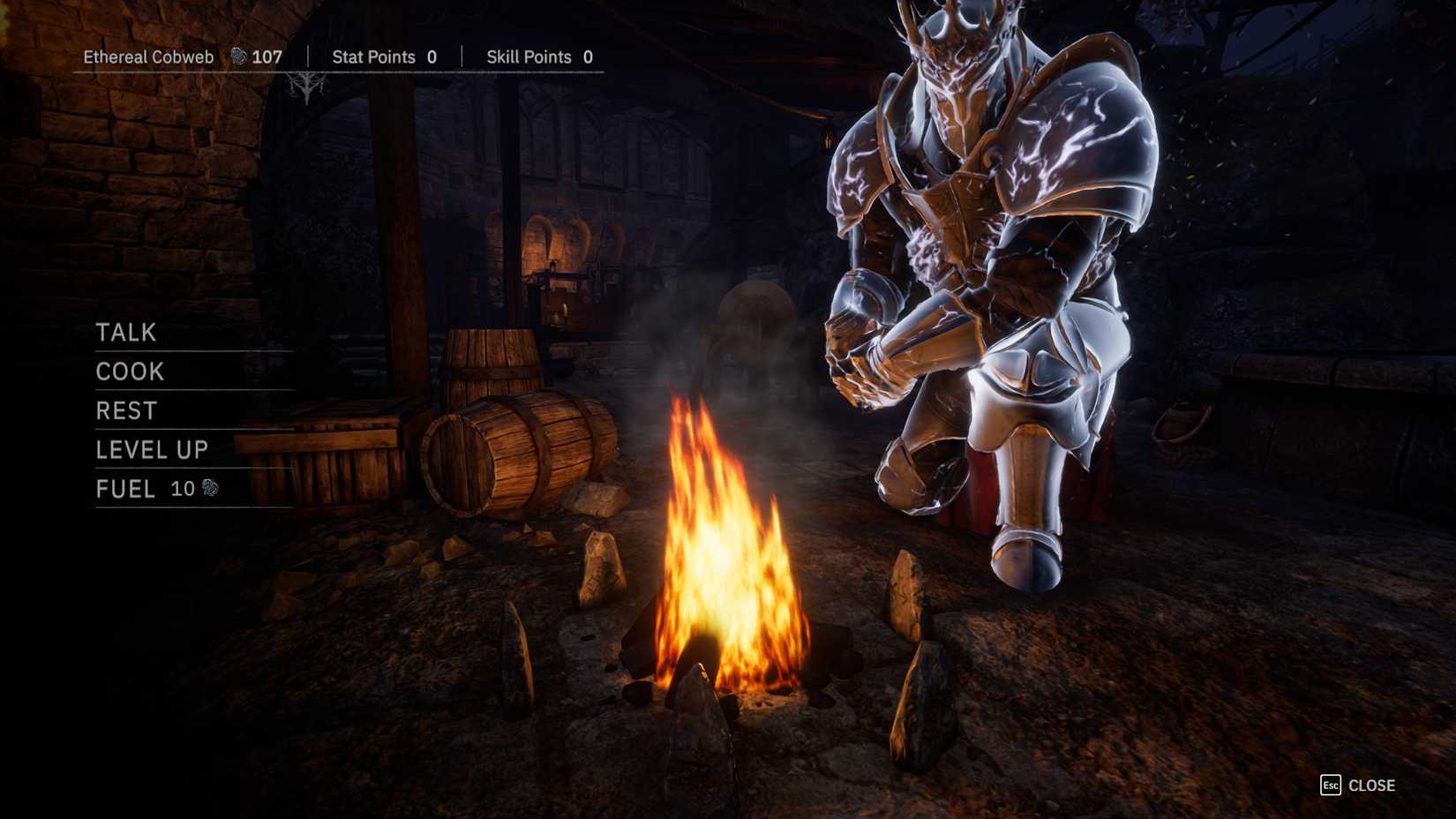 Tainted Grail: The Fall of Avalon Camp Screen