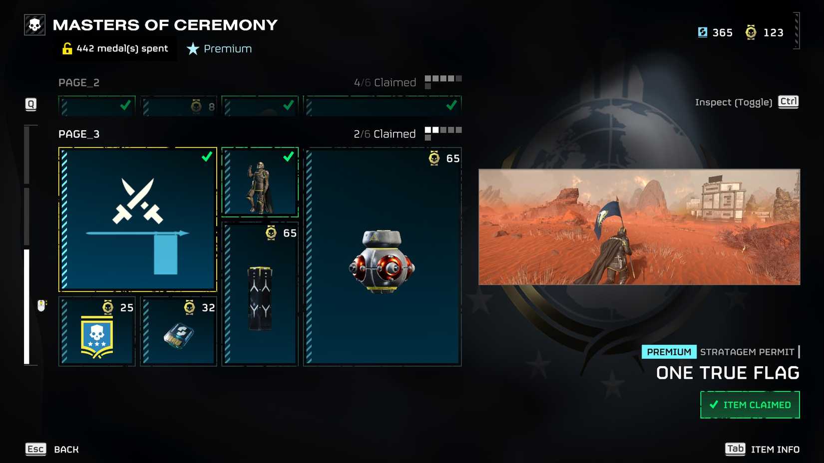 Helldivers 2 One True Flag Masters of Ceremony Page