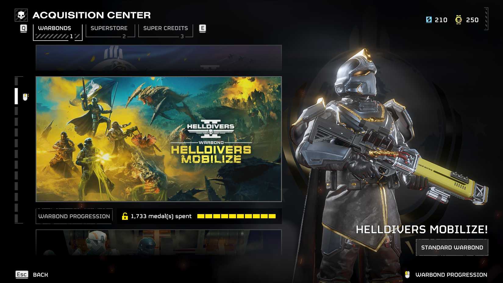Helldivers 2 Helldivers Mobilize Warbond