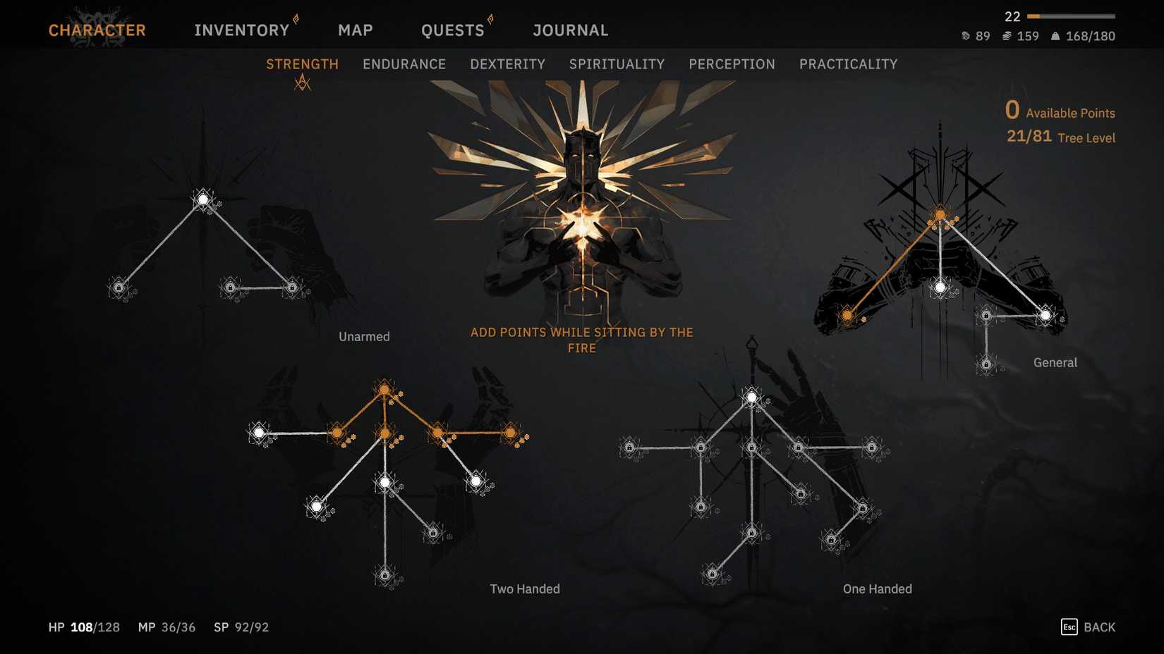 Tainted Grail The Fall of Avalon Early Warrior Build Skill Trees